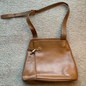 Longchamp | Longchamp leather crossbody satchel